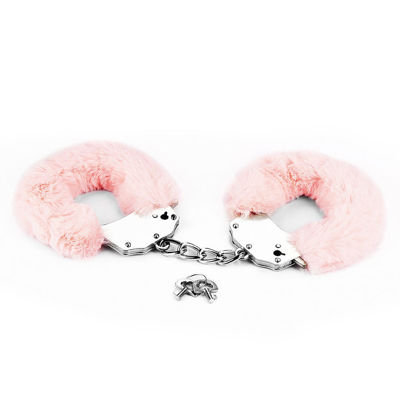 Наручники Fetish Pleasure Fluffy Handcuffs светло-розовые