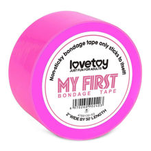 Бондажная лента My First Non Sticky Bondage Tape ярко-розовая